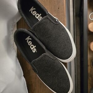 Keds Kids Black Slip-On Shoes